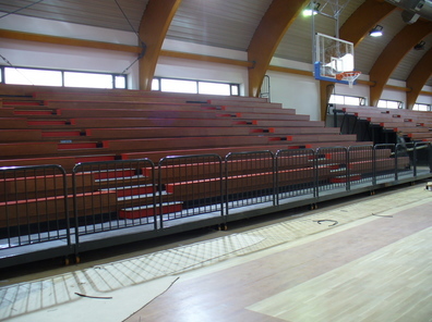 Obr 4.1.1 Teleskopická tribuna - lavice
